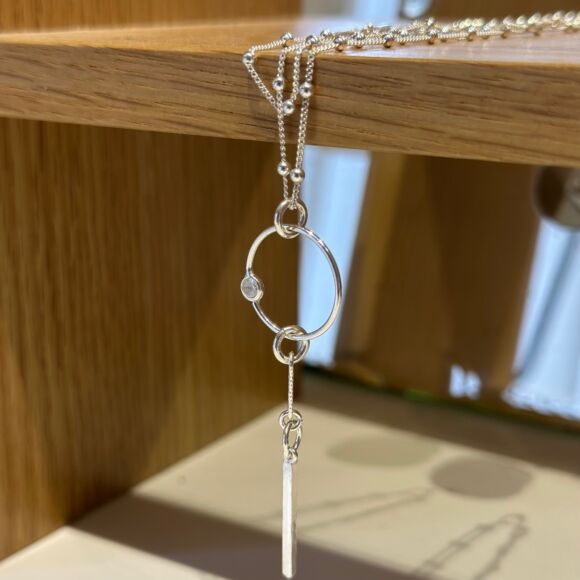 Collier double ou sautoir en Argent 925 - Amy
