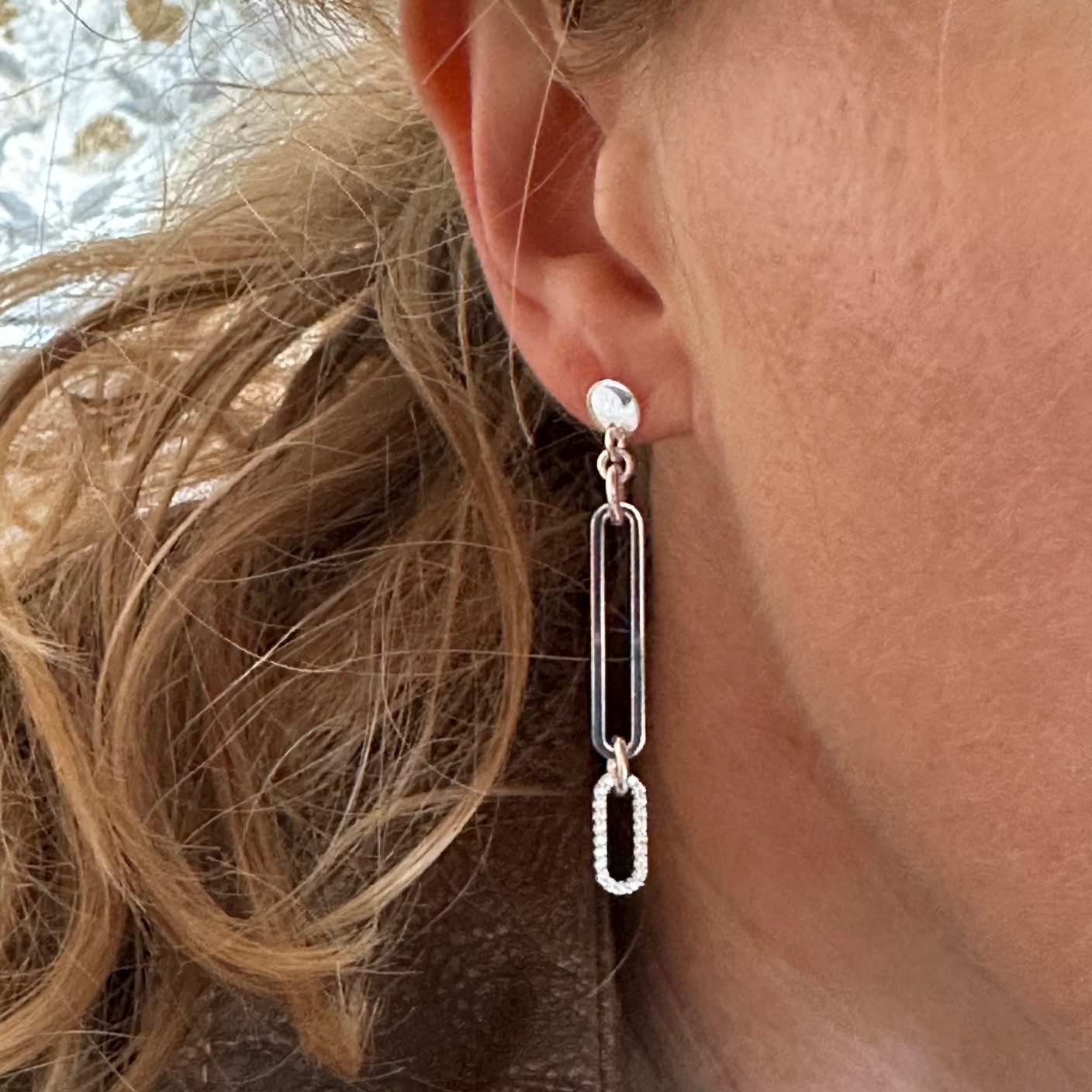 Boucles d'oreilles YUNA- Argent 925 et zirconiums – Image 6