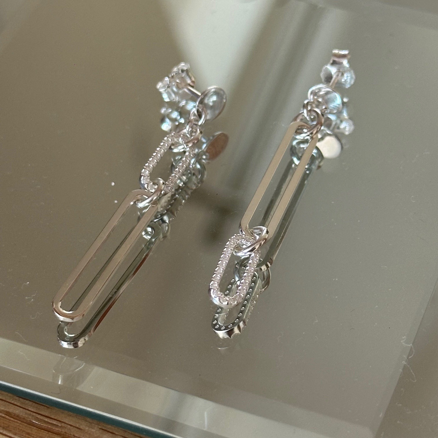 Boucles d'oreilles YUNA- Argent 925 et zirconiums – Image 5