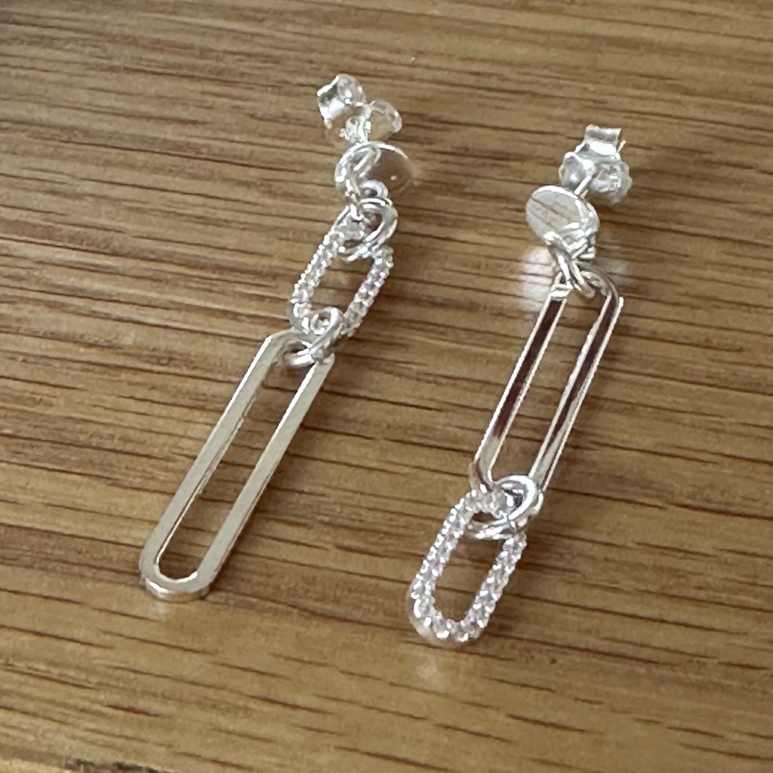 Boucles d'oreilles YUNA- Argent 925 et zirconiums – Image 4