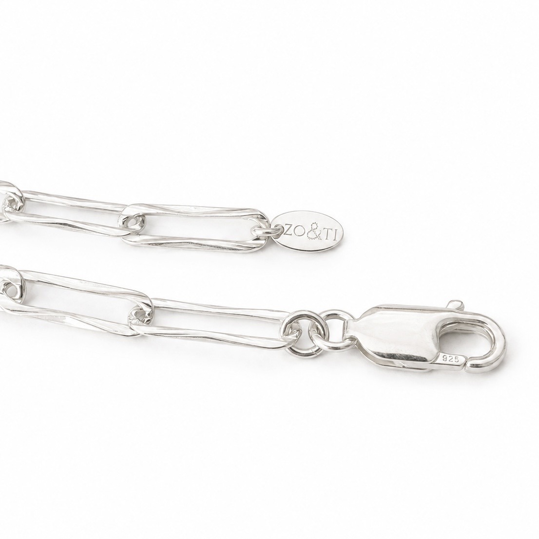 Bracelet chaine graphique en Argent 925 - Nicole – Image 4