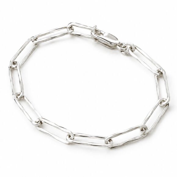Bracelet chaine graphique en Argent 925 - Nicole