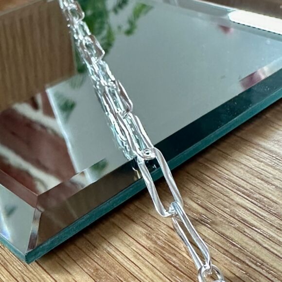 Bracelet chaine graphique en Argent 925 - Nicole