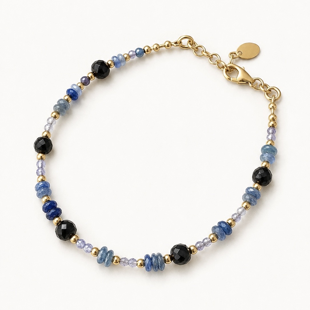 Bracelet en saphir noir et kyanite-Livia – Image 3